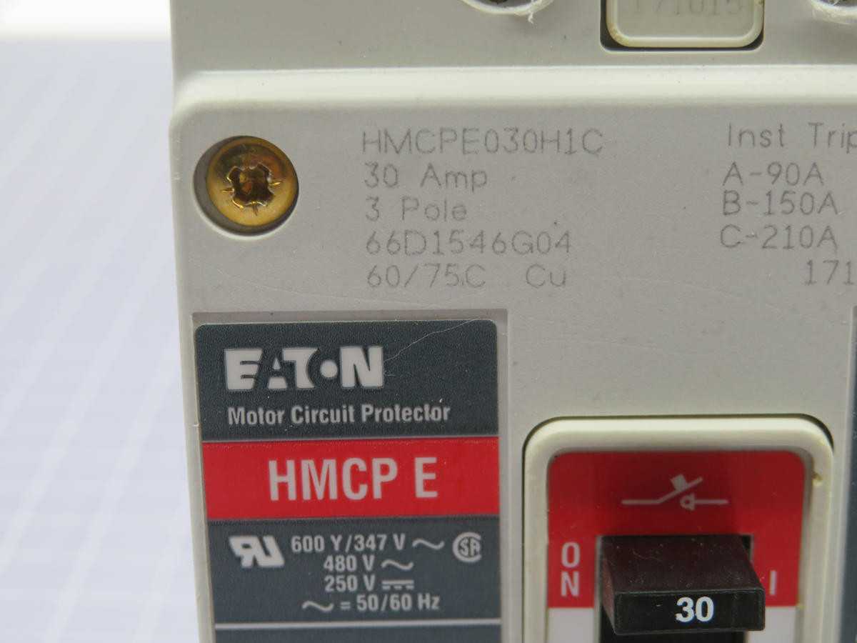 EATON HMCPE030H1C NG AND ND-FRAME MOLDED CASE CIRCUIT BREAKERS T212716 - CIRCUIT BREAKERS