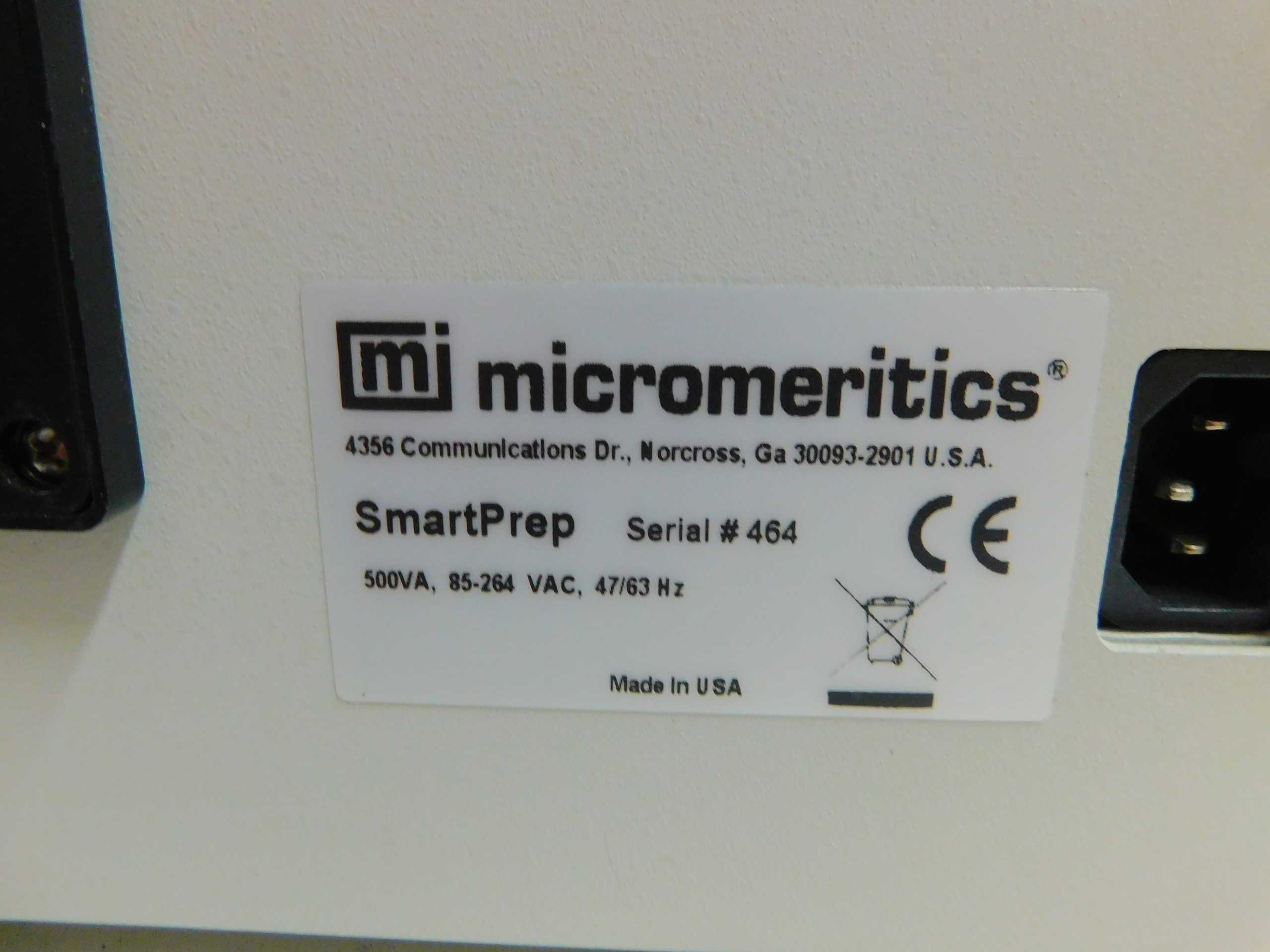 MICROMETRICS SMARTPREP 065 FLOWING-GAS DEGASSING DEVICE SIX-STATION - AUTOMATION & CONTROLS