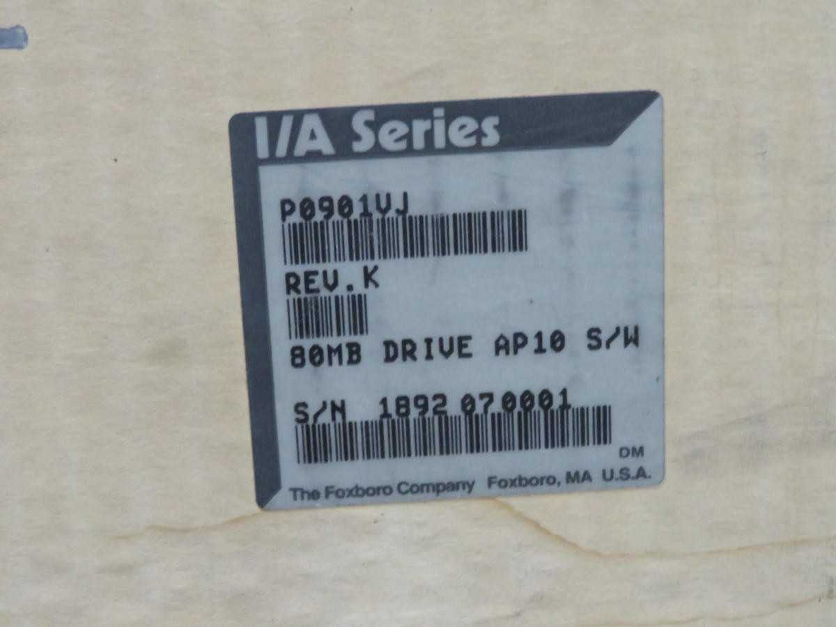 Foxboro P0901VJ I/A Series 80MB Drive AP10 S/W Memory Module T210448 - MOTOR DRIVES
