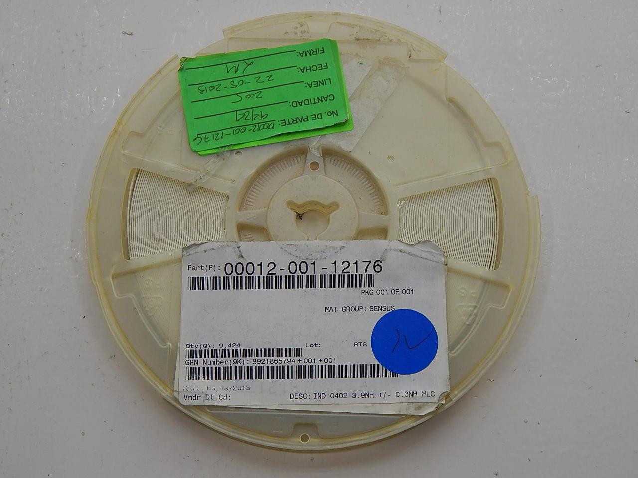 Lot Of 9400 00012-001-12176 8921865794+001+001 IND 0402 3.9nH +/- 0.3nH MLC T88516 - LINE FILTERS