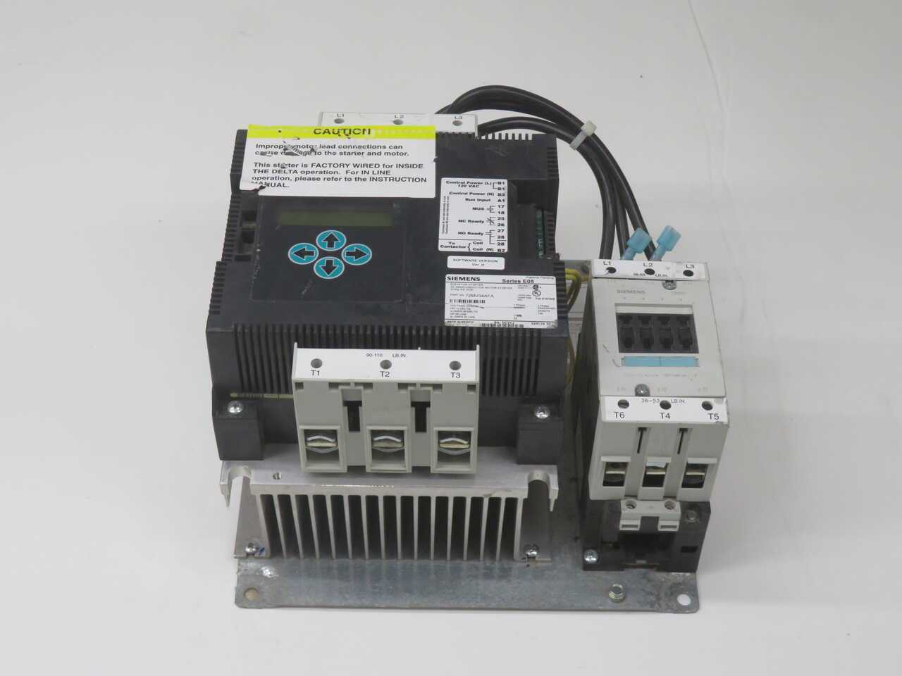 SIEMENS AAA21240AD7 72MV34AFP SOLID-STATE STARTER T272384 - MOTOR STARTERS