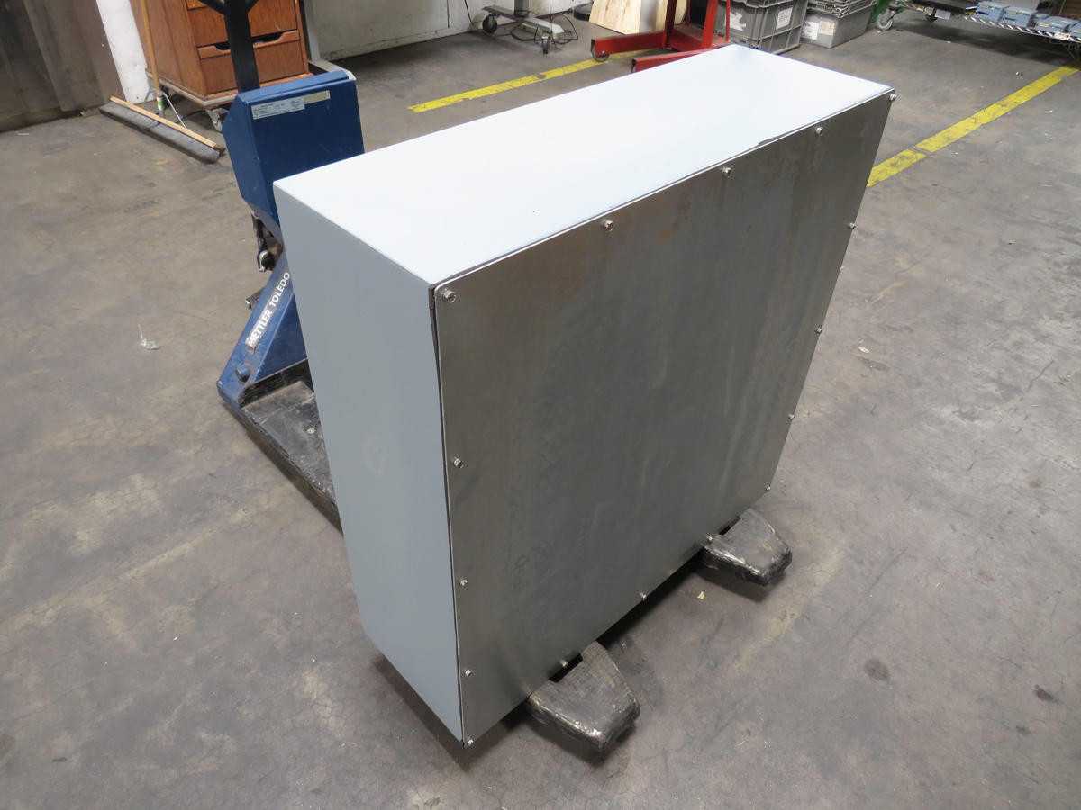 HOFFMAN A363612GSC GASKETED SCREW COVER BOX TYPE 3 36X36X12 STEEL T191998 - ELECTRICAL ENCLOSURES