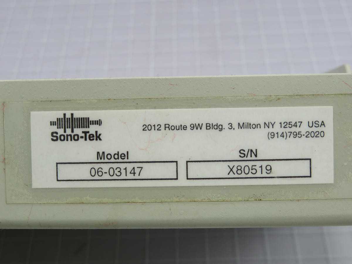 SONO-TEK 06-03147 SONOFLUX 9500 CONTROL BOX T214482 - PLC MODULES