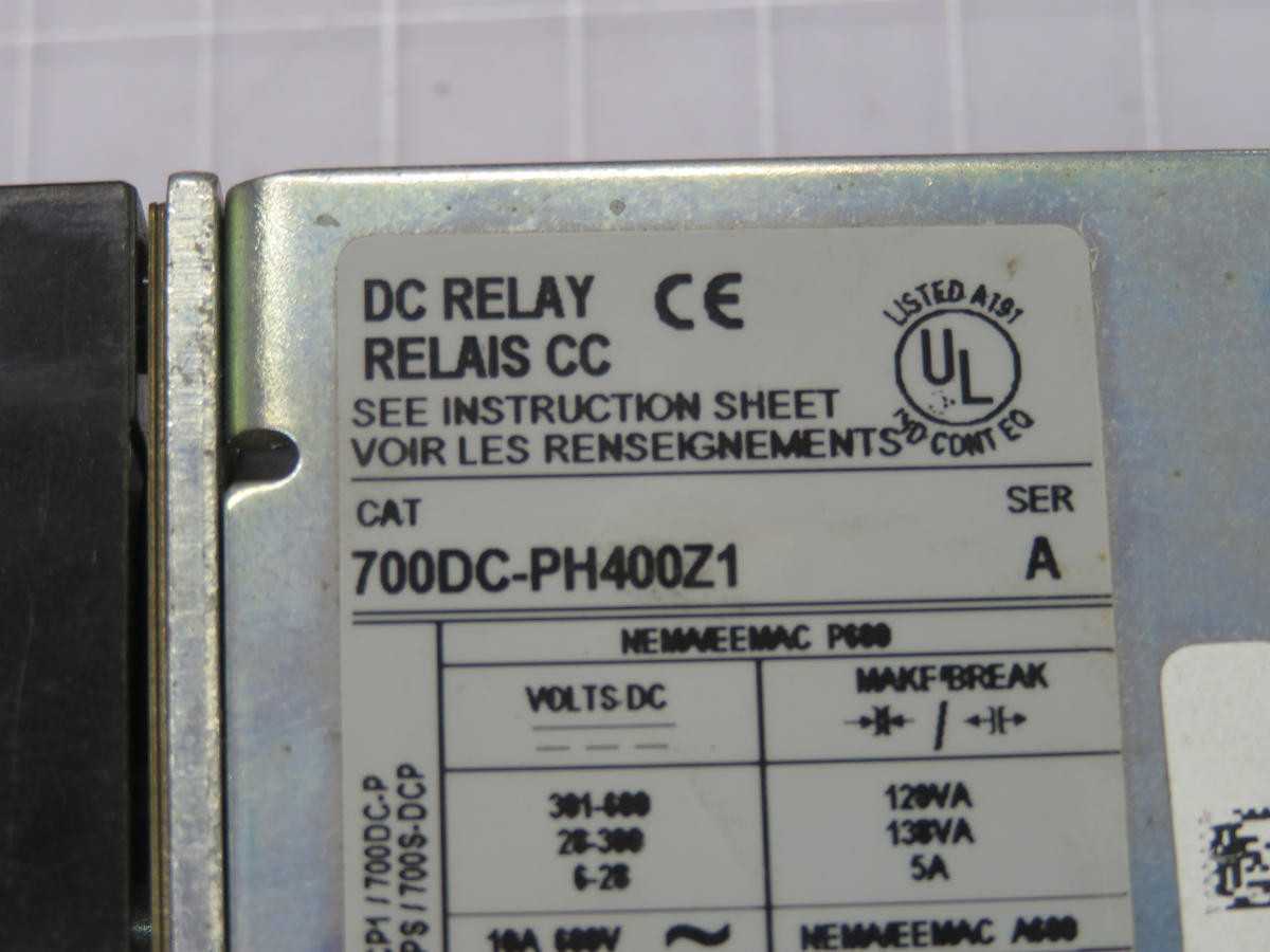 ALLEN BRADLEY 700DC-PH400Z1 DC RELAY RELAIS T219617 - SAFETY RELAY