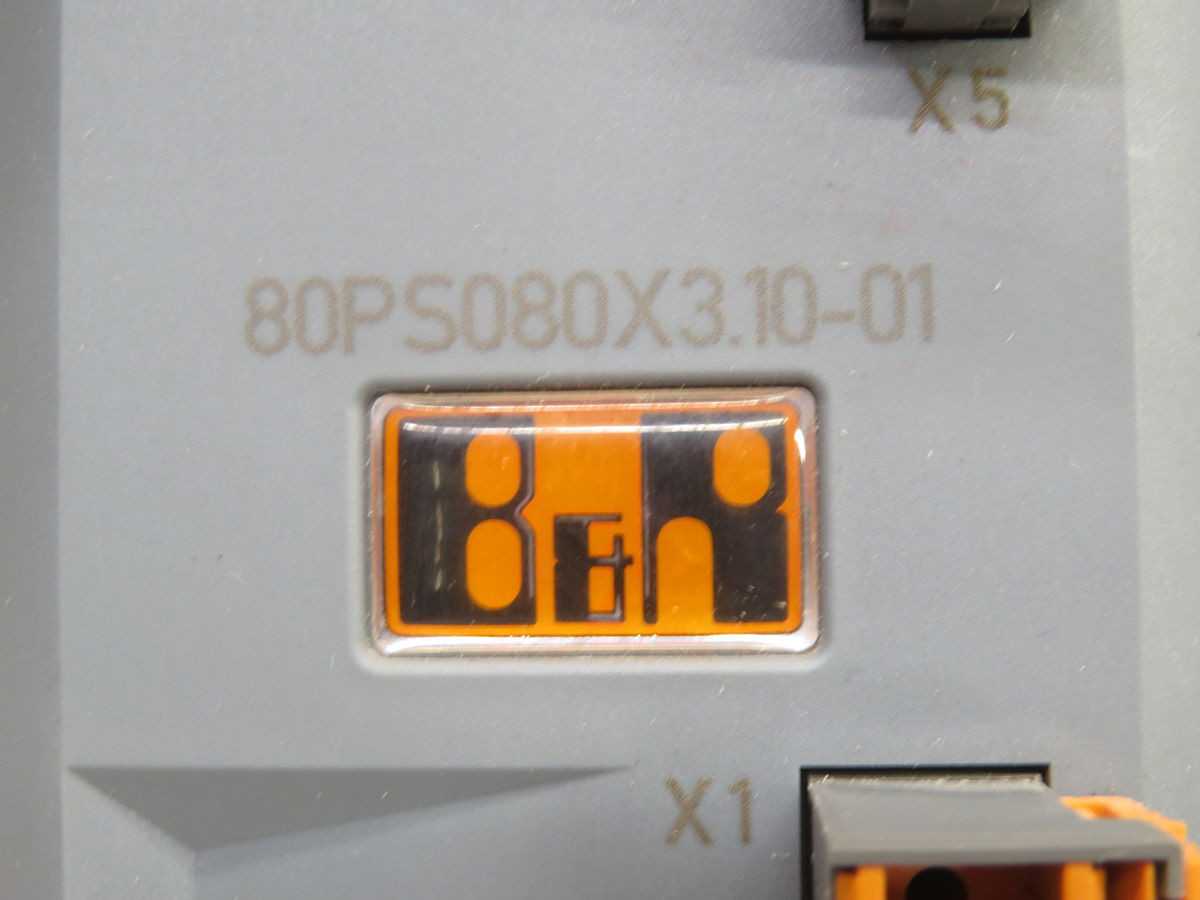 B&R 80PS080X3.10-01 POWER SUPPLY MODULE T261118 - SERVO DRIVES