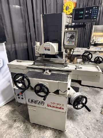 Okamoto Grind-X Linear 618B Surface Grinder, 2 HP, 220 lb Capacity, 3450 RPM - SURFACE GRINDERS