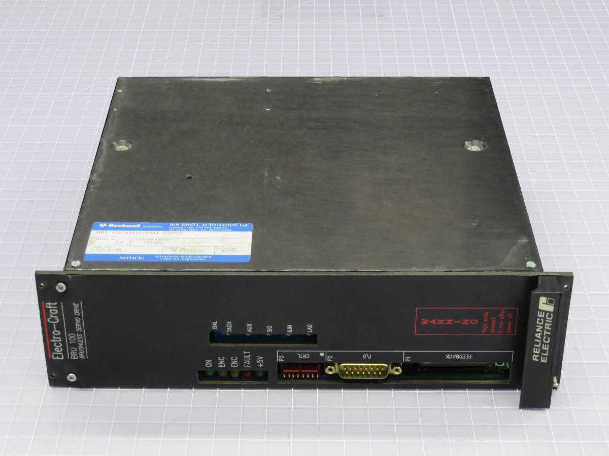 ROCKWELL BRU100 AM30+PMT+CONN ELECTRO-CRAFT BRUSHLESS SERVO DRIVE T211263 - SERVO DRIVES