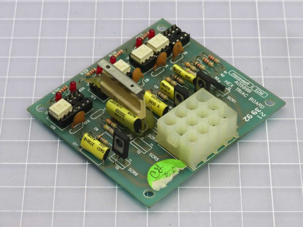 HANSVEDT A0599B Hex Triac Circuit Board T248821 - PCB CIRCUIT BOARDS