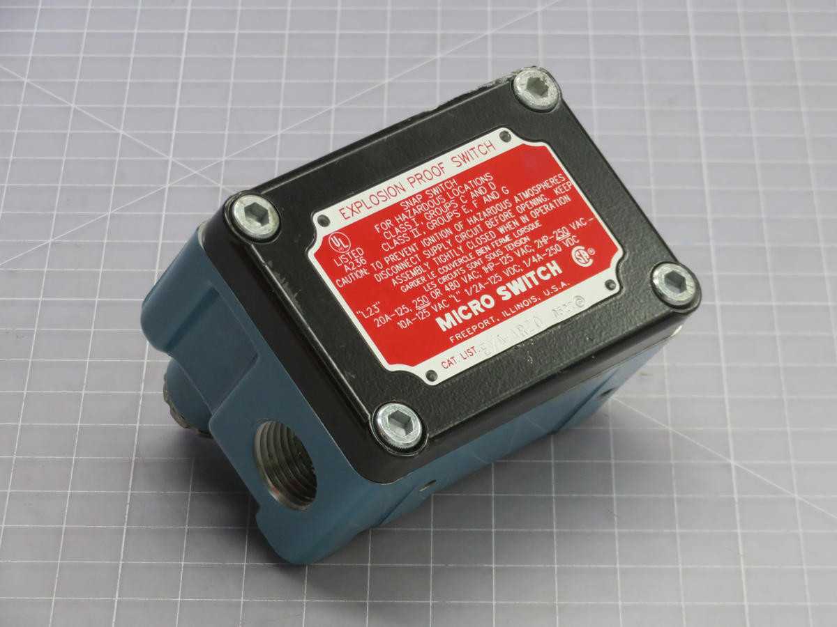 MICROSWITCH EXA-AR20 EXPLOSION PROOF T232966 - SWITCHES