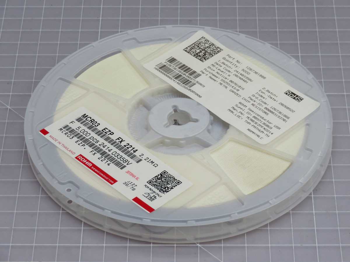LOT OF 5000 ROHM SEMICONDUCTOR MCR03 EZP FX 2214 RESISTOR SURFACE-MOUNT T252087 - ELECTRICAL COMPONENTS