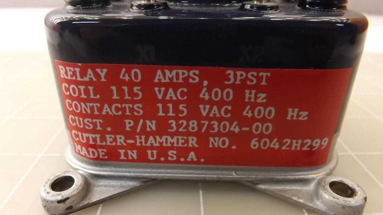 CUTLER-HAMMER 6042H299 3287304-00 RELAY T25379 - DC CONTACTOR