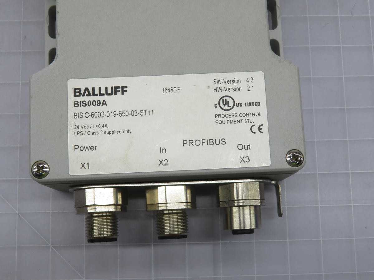 BALLUFF BIS009A BIS C-6002-019-650-03-ST11 ID SYSTEM PROCESSOR T215622 - SENSORS