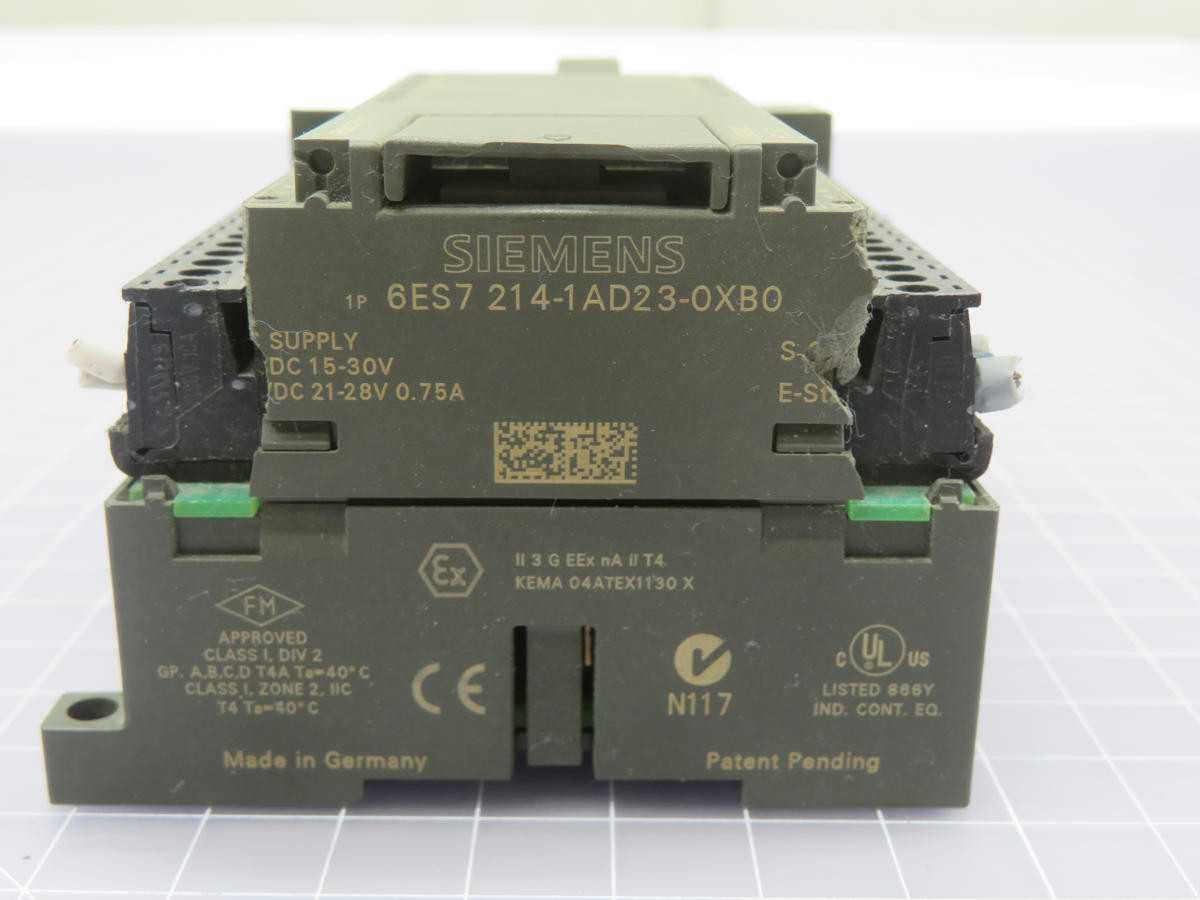 SIEMENS 6ES7214-1AD23-0XB0 CPU MODULE T218532 - PLC MODULES