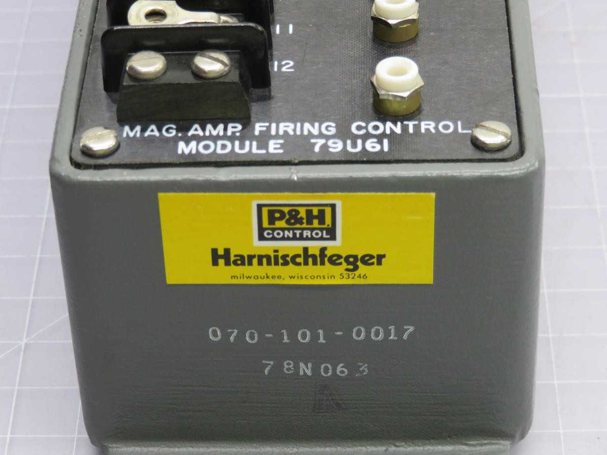 P&H 79U6I AMPLIFIER CONTROL UNIT T215351 - OPERATOR CONTROLS