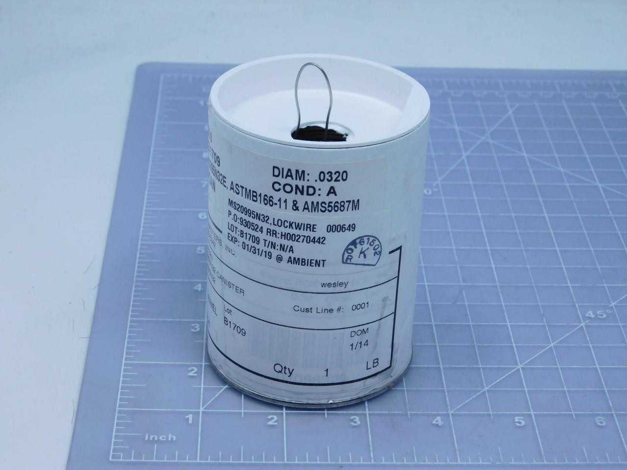 LOT OF 14 FT LOT OF 300 FT WIREMASTERS MS20995N32E MILITARY STANDARD SAFETY WIRE T132098 - ELECTRICAL WIRE