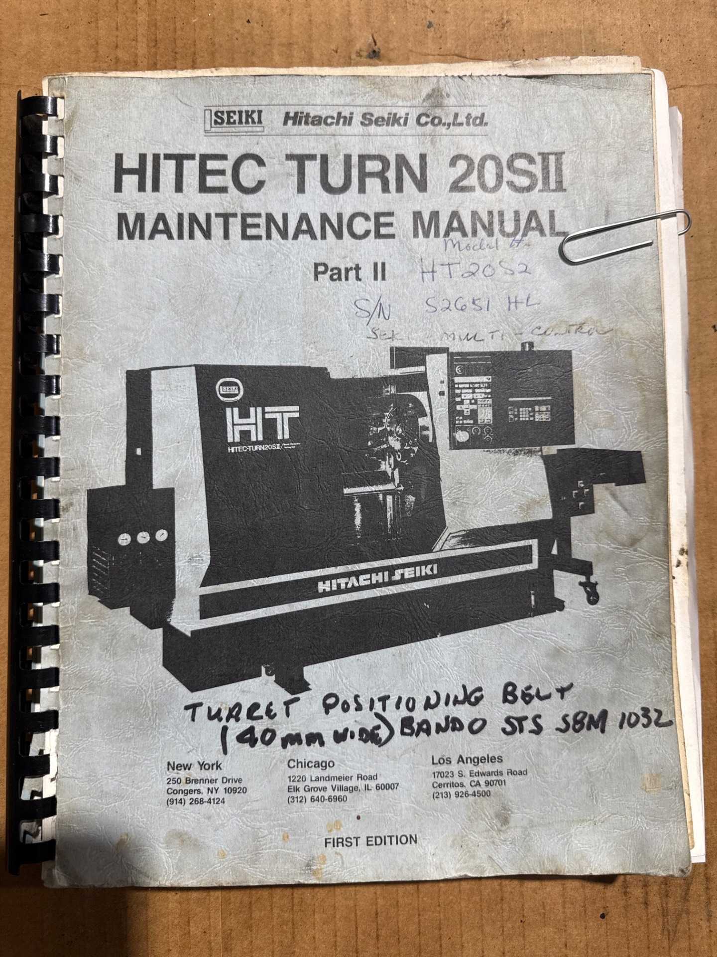 Hitachi-Seiki HT20S II CNC Lathe 20HP 3600RPM W/ Upgraded Chip Conveyor - CNC LATHES