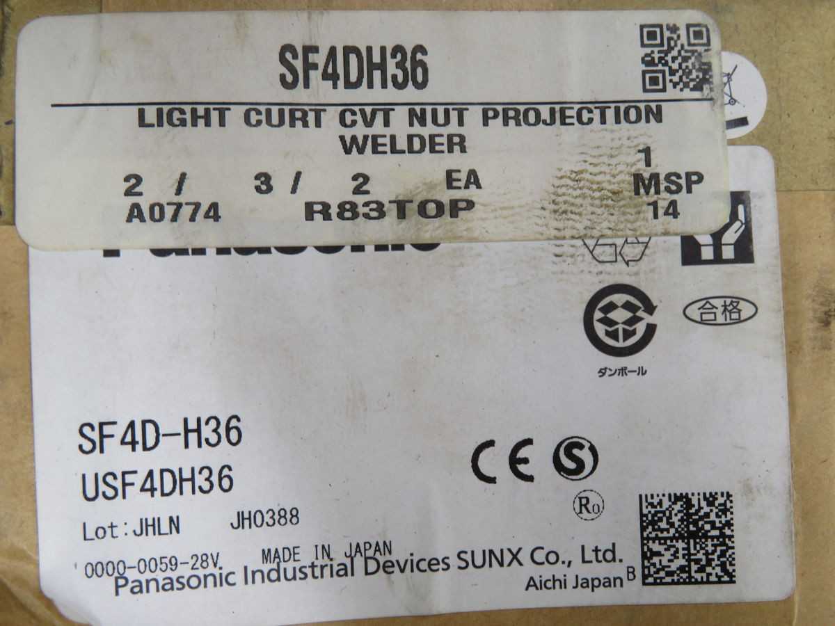 PANASONIC SF4D-H36 LIGHT CURTAIN EMITTER T260021 - SENSORS