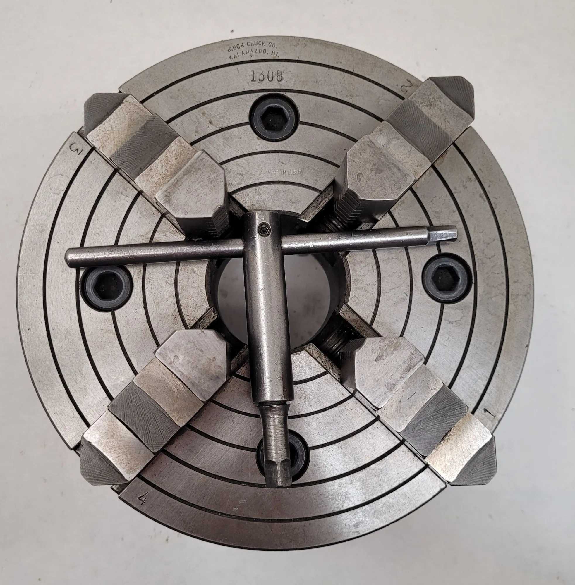 8” Buck 1308 4 Jaw Chuck – D1-4 Camlock - MACHINING ACCESSORIES & TOOLING