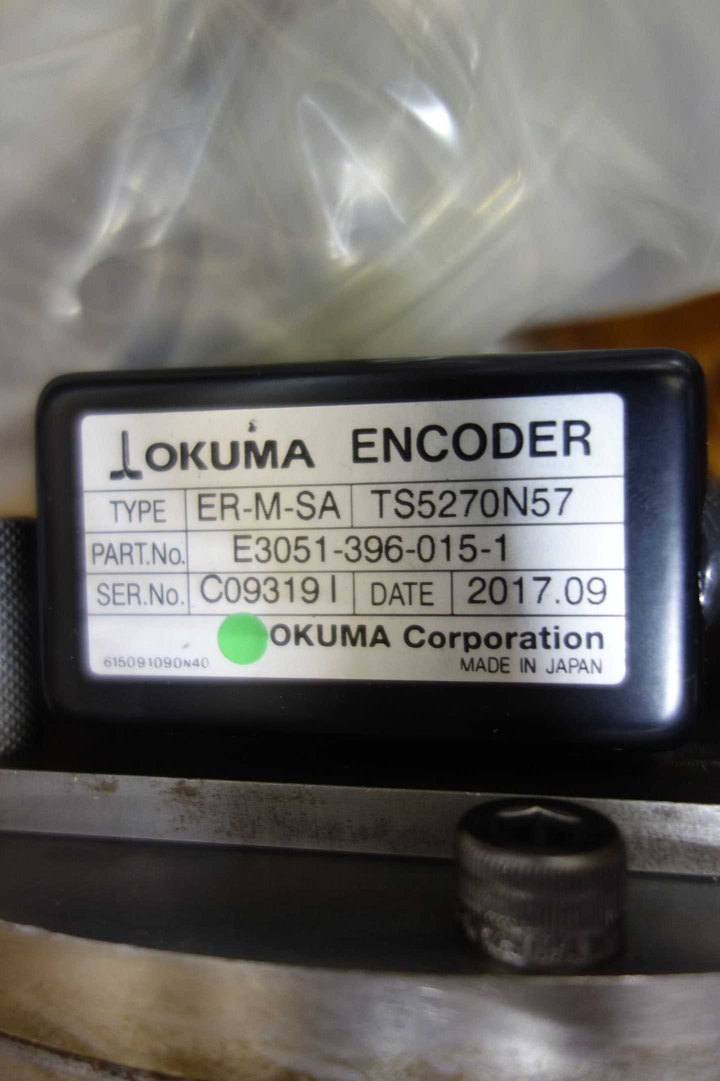OKUMA SPINDLE MAGNETIC ROTARY ENCODER - MACHINING EQUIPMENT PARTS