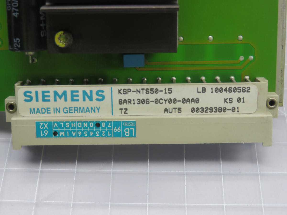 Siemens 6AR1306-0CY00-0AA0 KSP-NTS50-15 Circuit Board Module T221742 - PCB CIRCUIT BOARDS