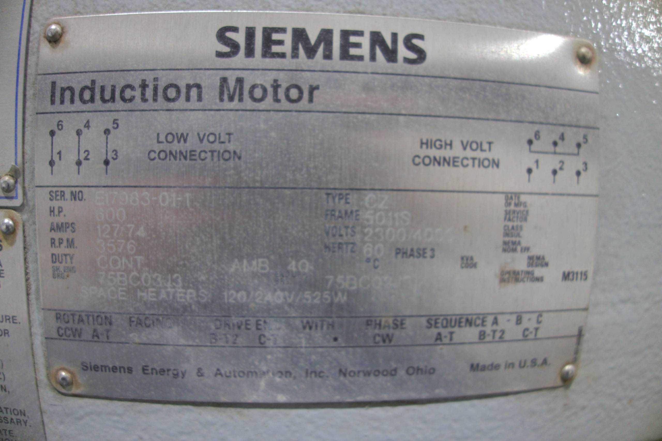 SKU 1786022 - SIEMENS E17983-01-1 AC MOTOR - AC MOTOR