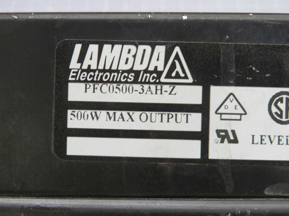 LAMBDA PFC0500-3AH-Z POWER SUPPLY T240549 - POWER SUPPLIES