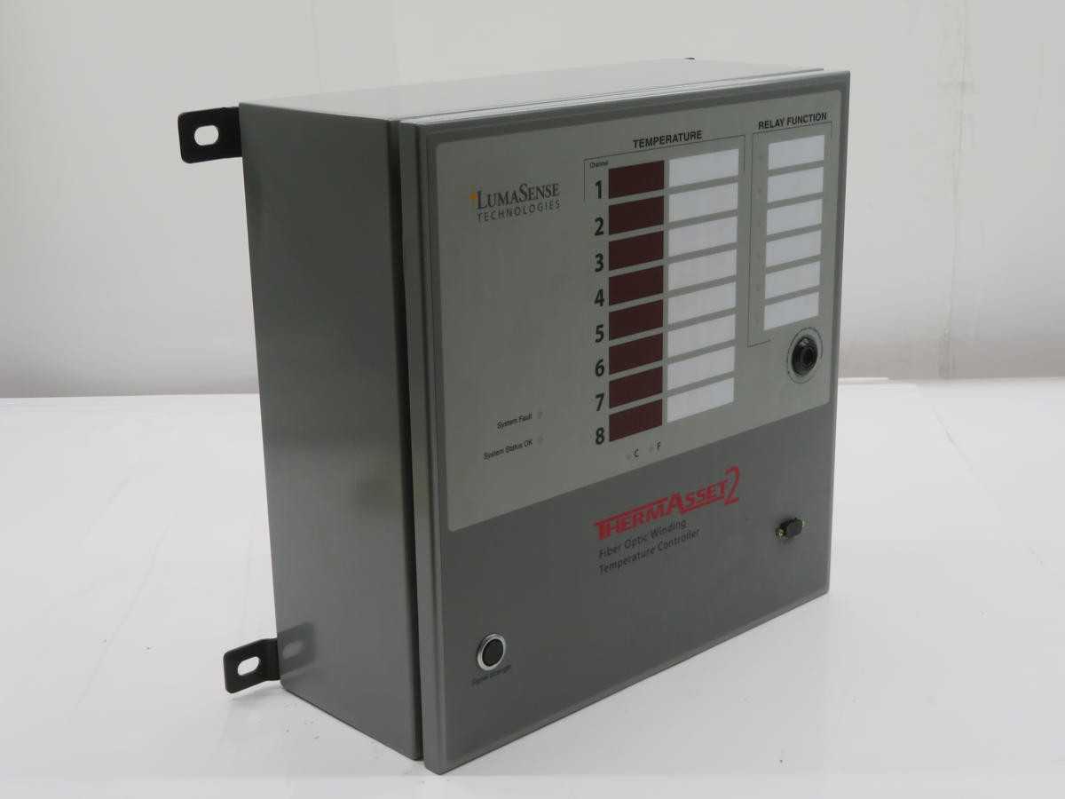 LUMASENSE 00-14740-38 THERMASSET 2 FIBER OPTIC WINDING TEMPURATURE CONTROLLER T211661 - TEMPERATURE CONTROLLERS