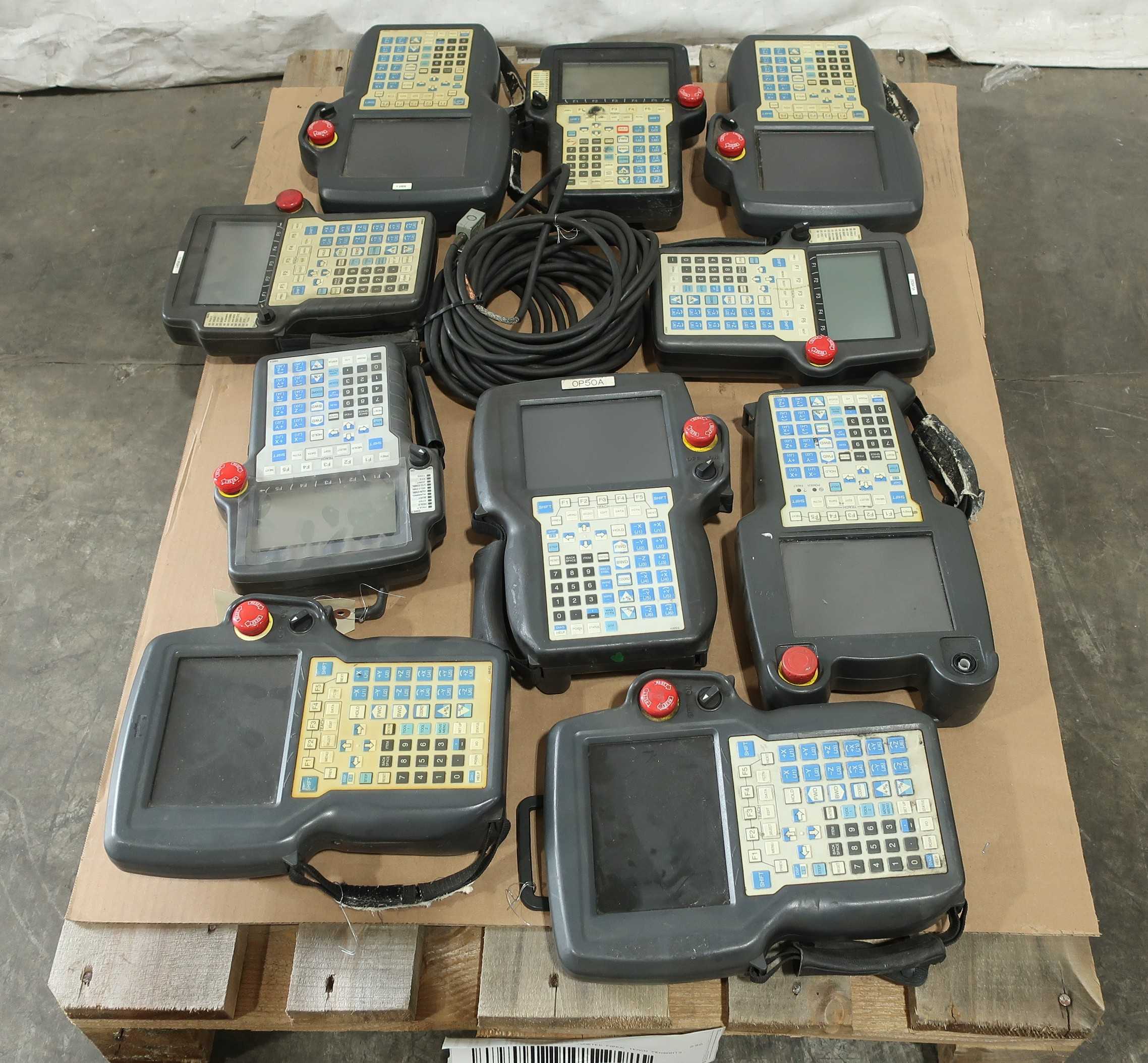 SKU 1785474 - 1 PALLET OF ASSORTED FANUC TEACH PENDANTS - TEACH PENDANTS