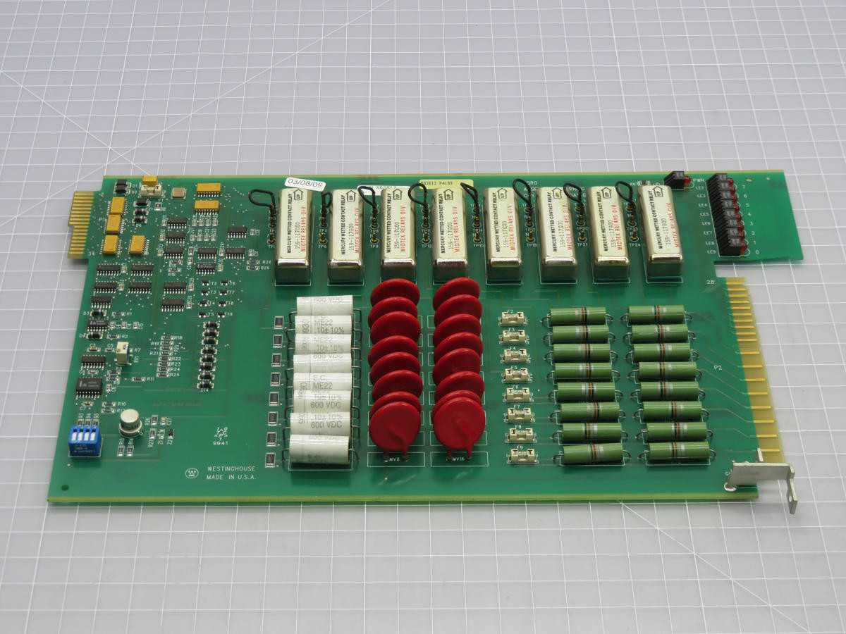 WESTINGHOUSE 2840A18G01 RELAY OUTPUT CIRCUIT BOARD T218691 - AUTOMATION & CONTROLS