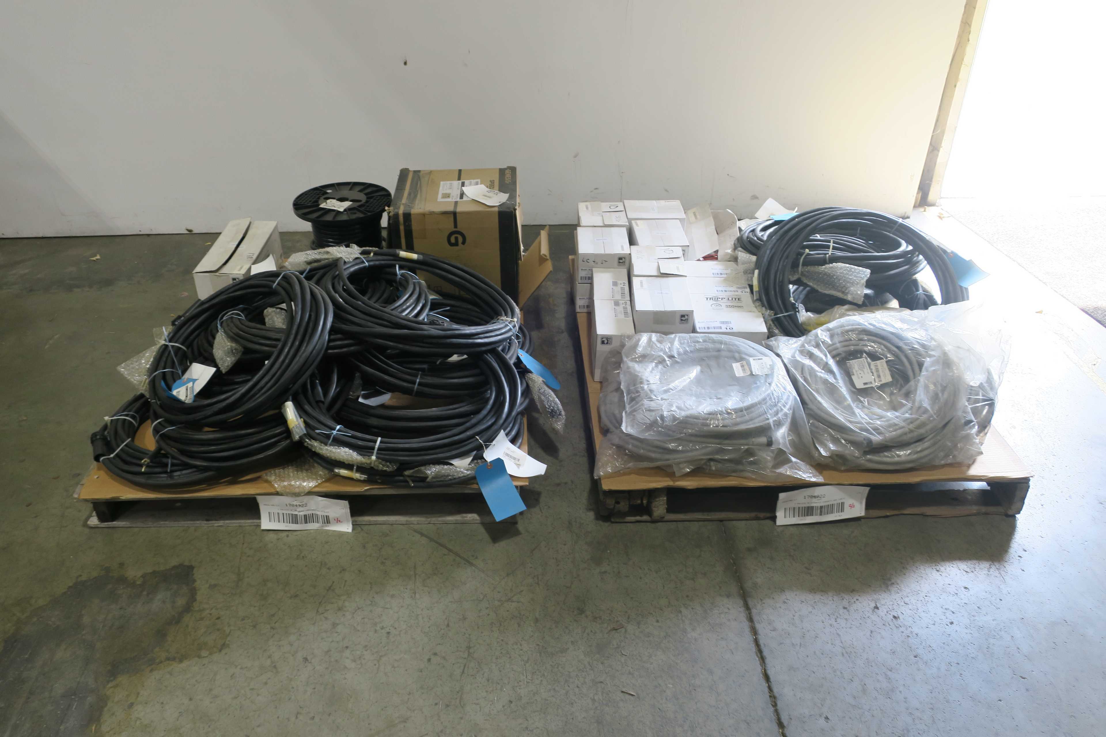 SKU 1784922 - 2 PALLETS OF ASSORTED CORDSETS AND CABLES - CORDSET CABLES