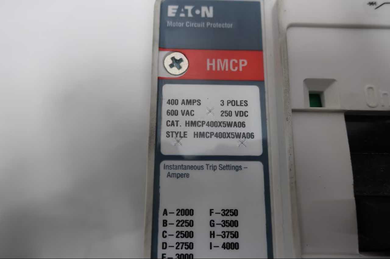 SKU 1787563 - EATON HMCP400X5WA06 3P 400A AMP 600V-AC MOLDED CASE CIRCUIT BREAKER - CIRCUIT BREAKERS