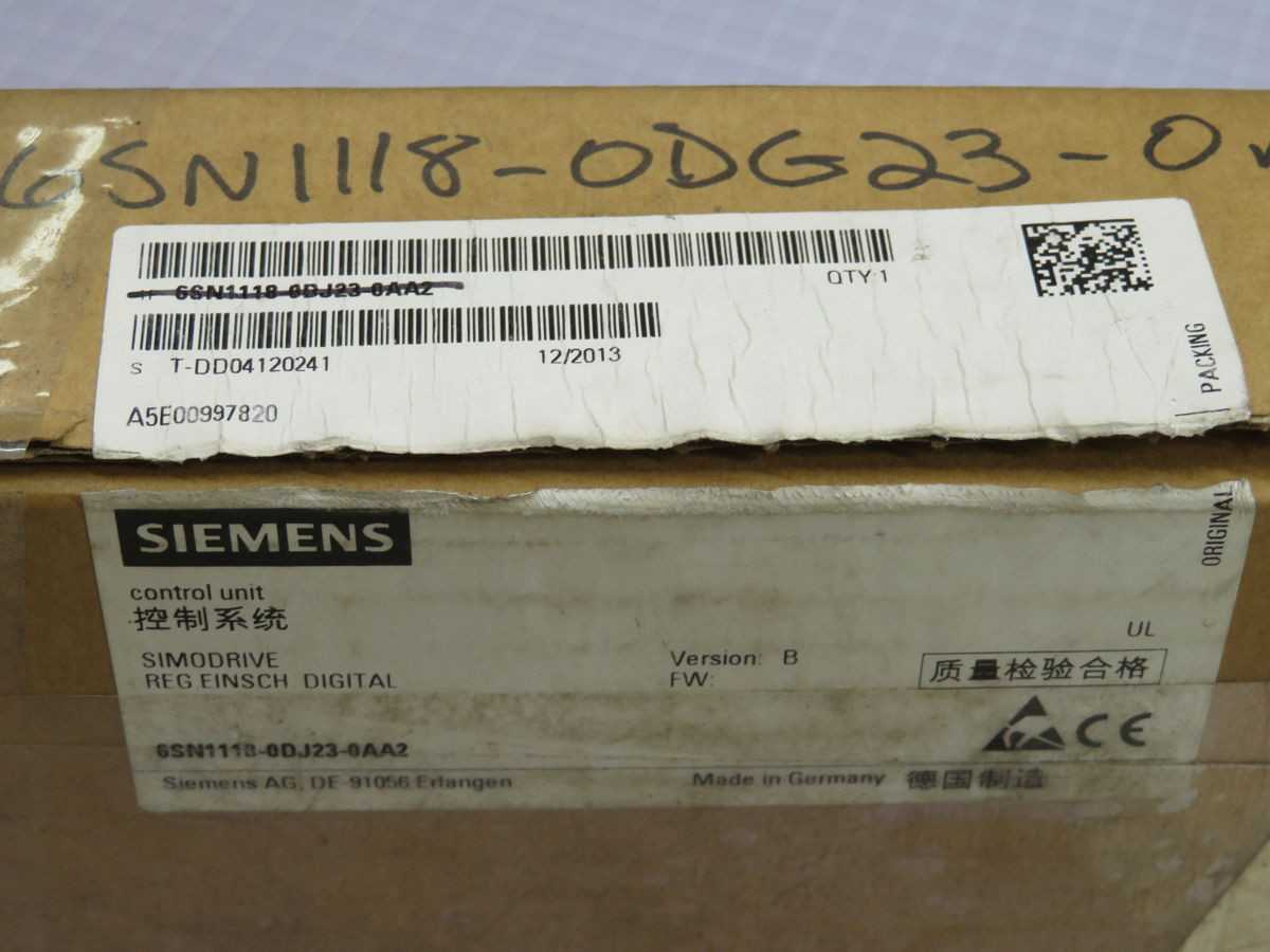 SIEMENS 6SN1118-0DJ23-0AA2 PERFORMANCE MODULE T259188 - SERVO DRIVES