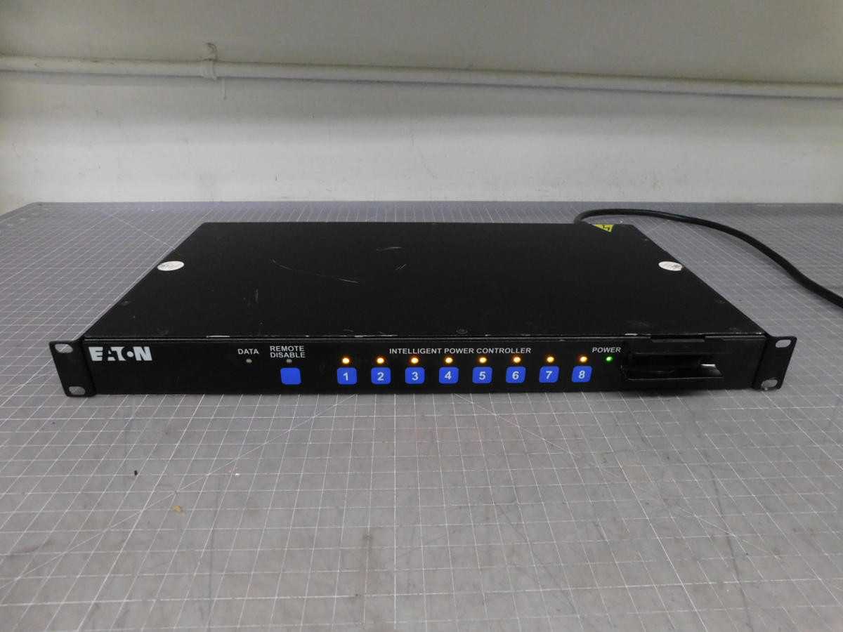 EATON IPC3402-NET INTELLIGENT POWER CONTROLLER, 8 OUTLETS, 19" RACK MOUNTABLE M4532 - ELECTRICAL COMPONENTS