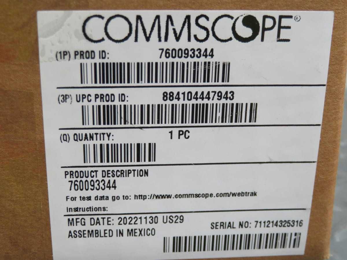 COMMSCOPE 760093344 FIBER MODULE T204037 - FIBER OPTIC CABLE
