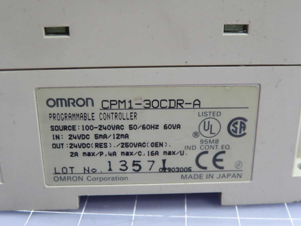 OMRON CPM1-30CDR-A PROGRAMMABLE CONTROLLER T250682 - PLC MODULES