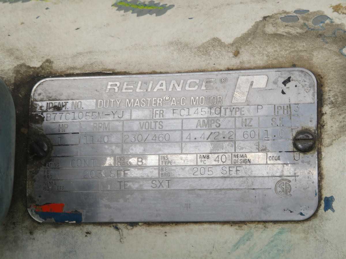 RELIANCE B77C1055M-YJ MOTOR T212672 - AC MOTOR