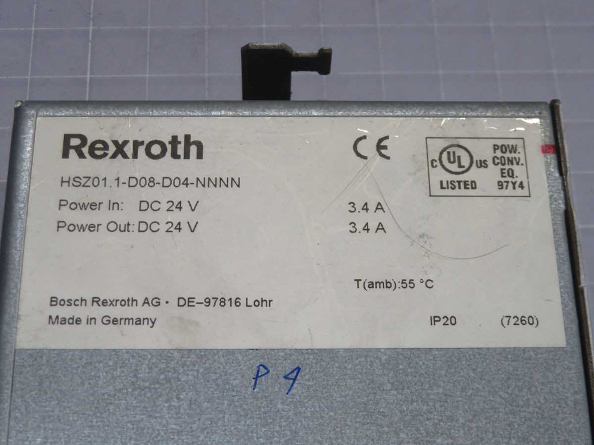 Rexroth HSZ01.1-D08-D04-NNNN Drive T250655 - PLC MODULES