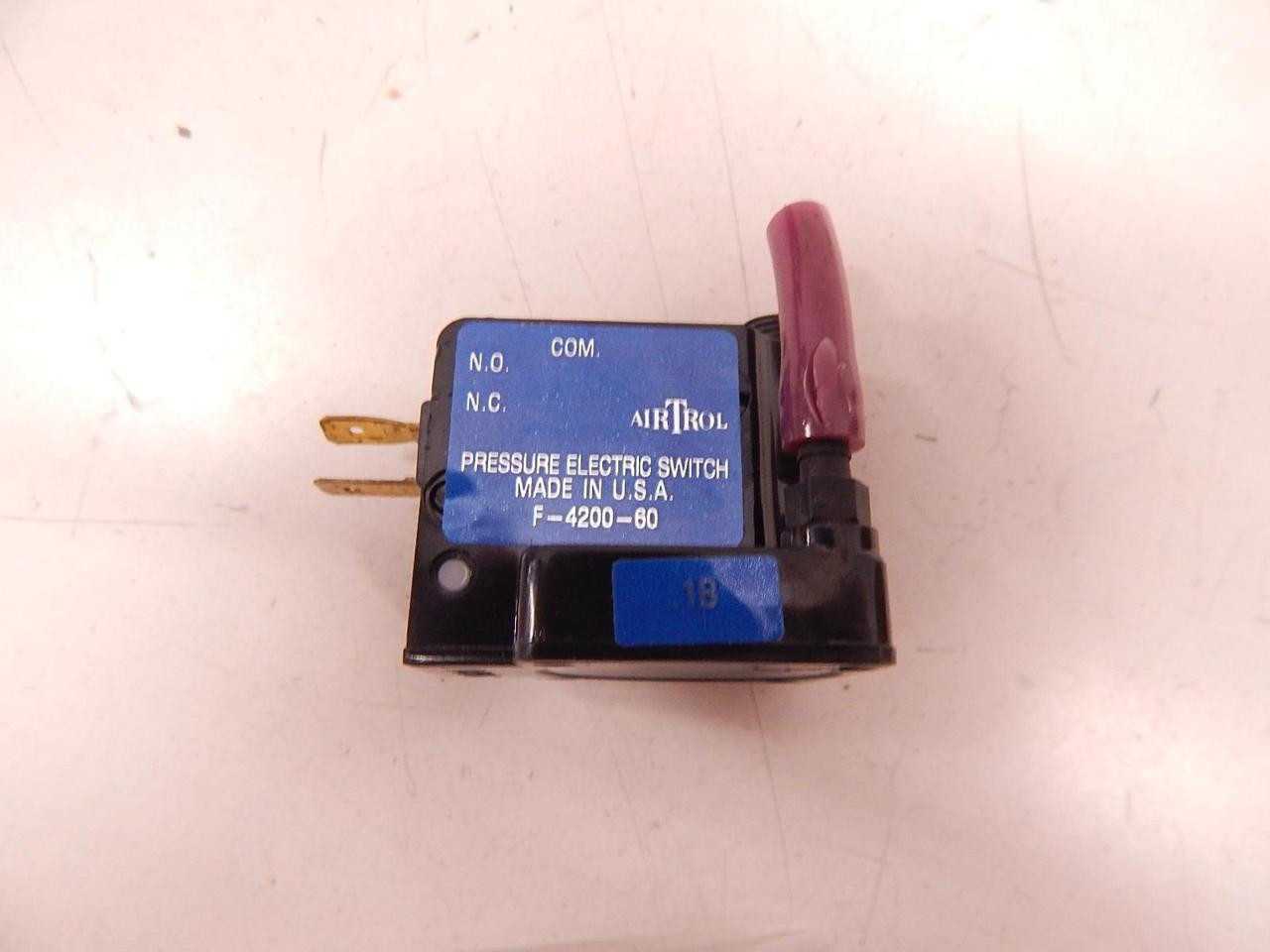 LOT OF 11 AIRTROL F-4200-60 PRESSURE ELECTRIC SWITCH T72304 - SWITCHES