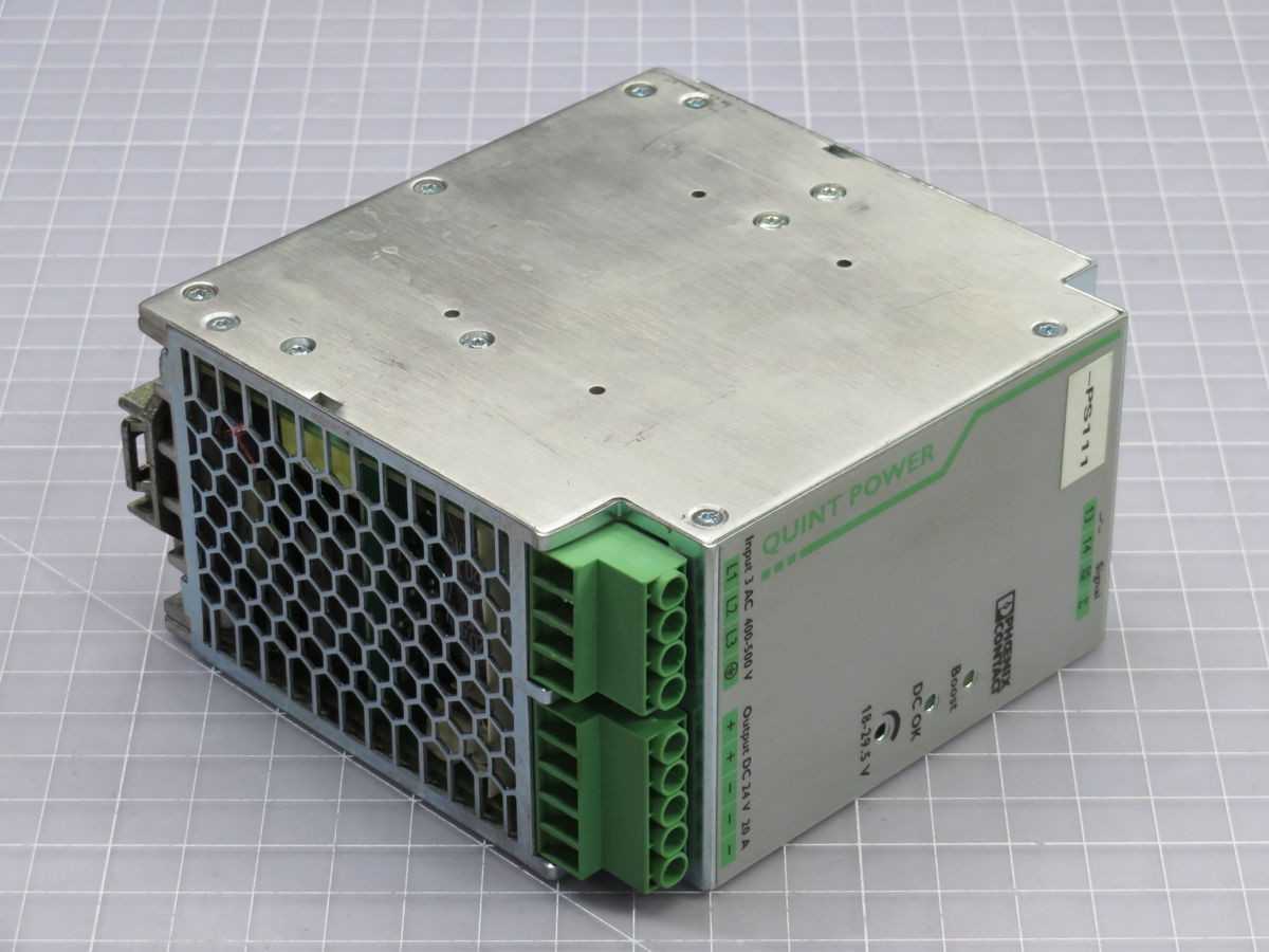 PHOENIX CONTACT QUINT-PS/3AC/24DC/20 POWER SUPPLY T247616 - POWER SUPPLIES