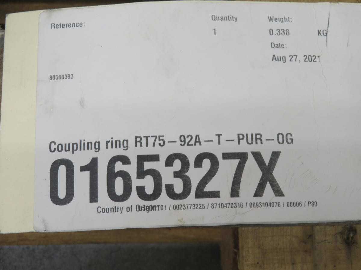 SEW EURODRIVE RT75-92A-T-PUR-OG 0165327X PIPE AND COUPLING RING T219044 - PIPE COUPLING
