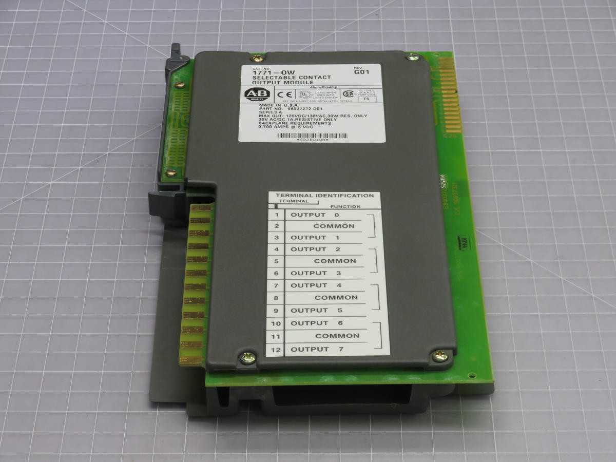 ALLEN-BRADLEY 1771-OW OUTPUT MODULE T233032 - AUTOMATION & CONTROLS