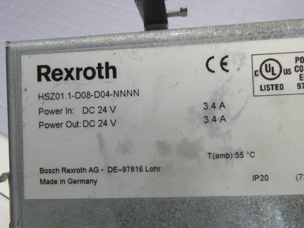 REXROTH HSZ01.1-D08-D04-NNNN POWER SUPPLY MODULE T213418 - PLC MODULES