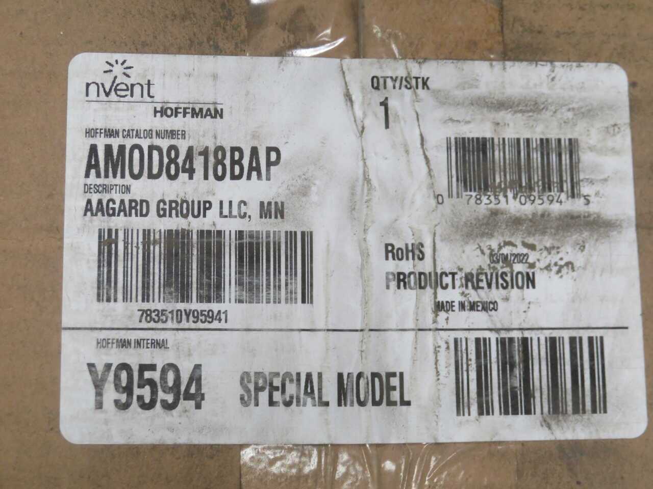 NVENT AMOD8418BAP BARRIER PLATE T270956 - ELECTRICAL ENCLOSURES