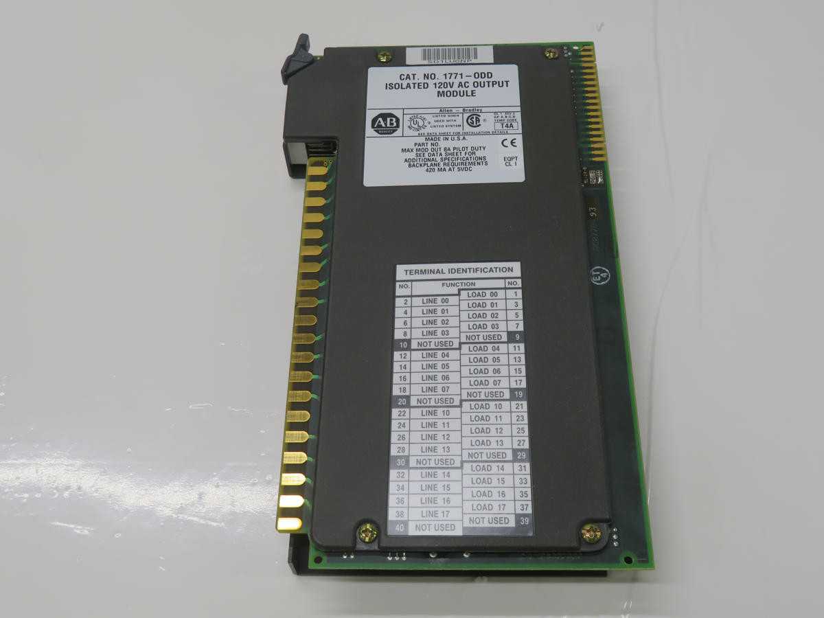 Allen Bradley 1771-0DD Isolated Output Module T213250 - AUTOMATION & CONTROLS