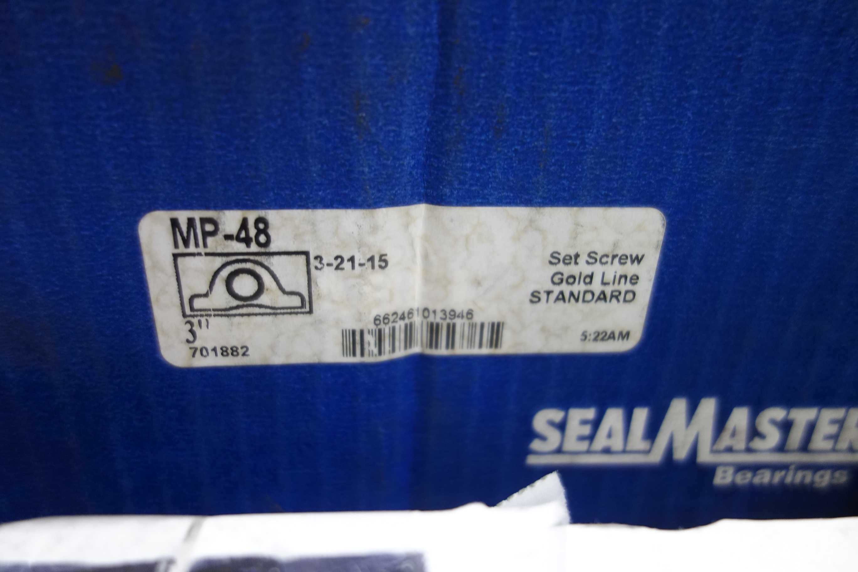 SKU 1773477 - PALLET OF ASSORTED SEAL MASTER BEARINGS, MOUNTED, PILLOW BLOCK - BEARINGS