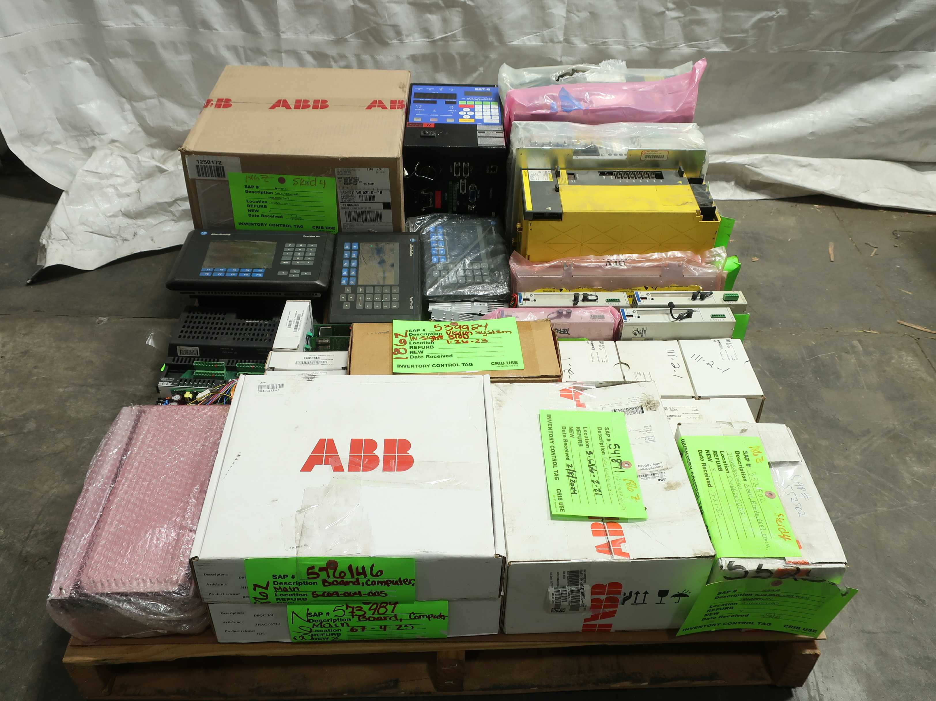 PALLET OF ASSORTED AUTOMATION AND CONTROLS - AUTOMATION & CONTROLS