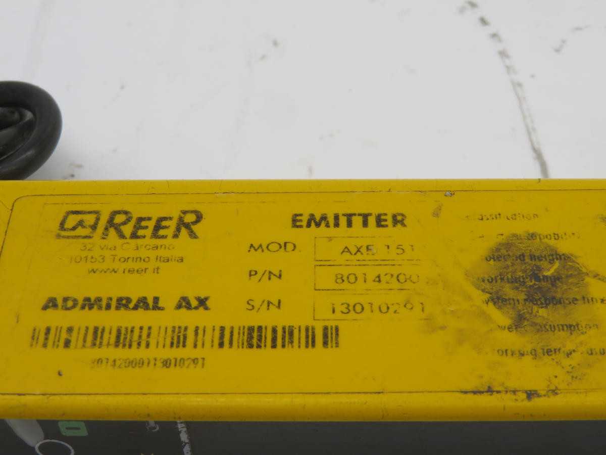 REER AXE 151 ADMIRAL AX SAFETY LIGHT CURTAIN T210924 - SENSORS