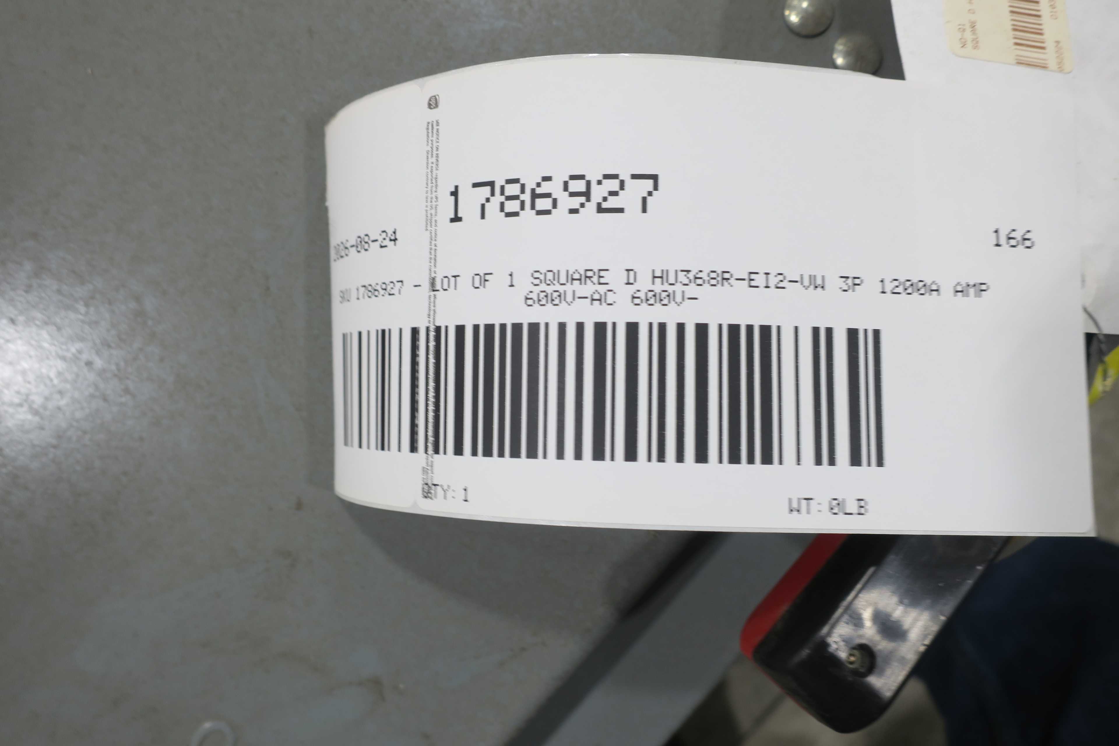 SKU 1786927 - SQUARE D HU368R-EI2-VW NON-FUSIBLE DISCONNECT SWITCH - DISCONNECT SWITCHES