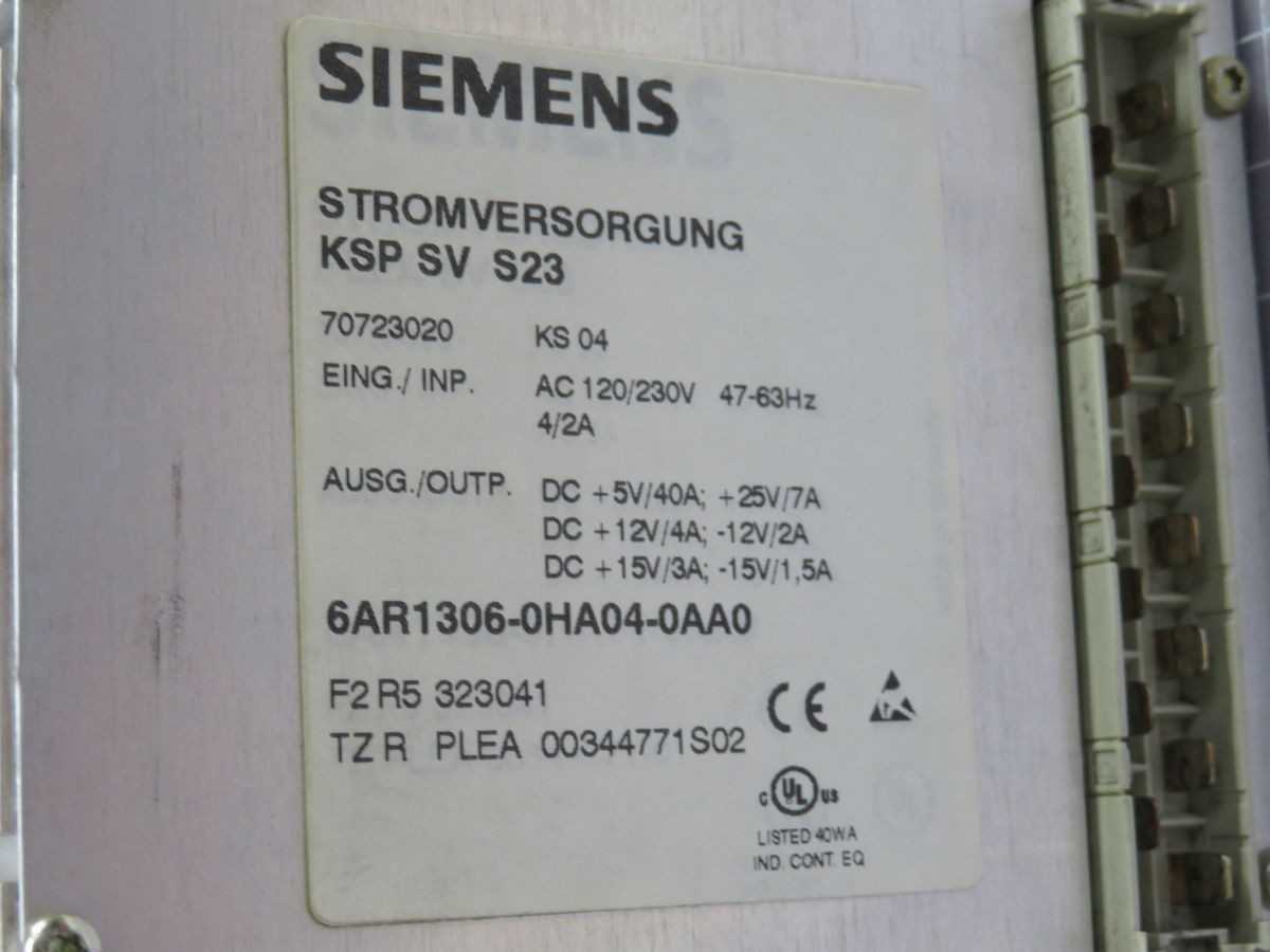 Siemens KSP SV S23 Power Supply Module T253628 for Reliable Performance - PCB CIRCUIT BOARDS