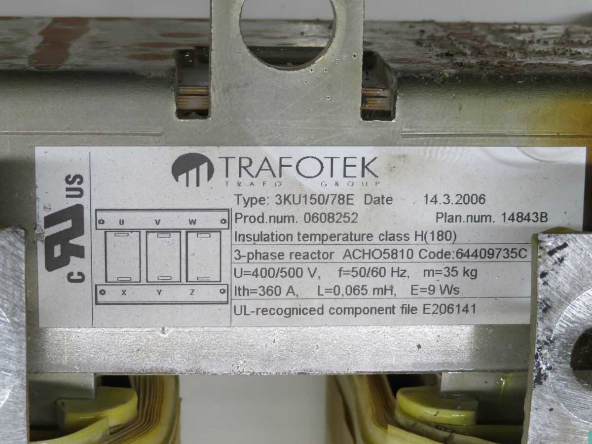 TRAFOTEK 3KU150/78E TRANSFORMER T255405 - POWER TRANSFORMERS